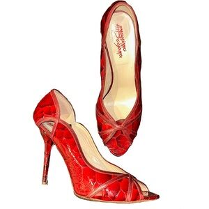 Massimo Dogana Leather Heels – Made in Italy – Luxury Designer – €1200